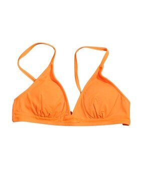 NWT | Amazon Essentials Vibrant Orange Triangle String Bikini Top | UPF 50+ | XS